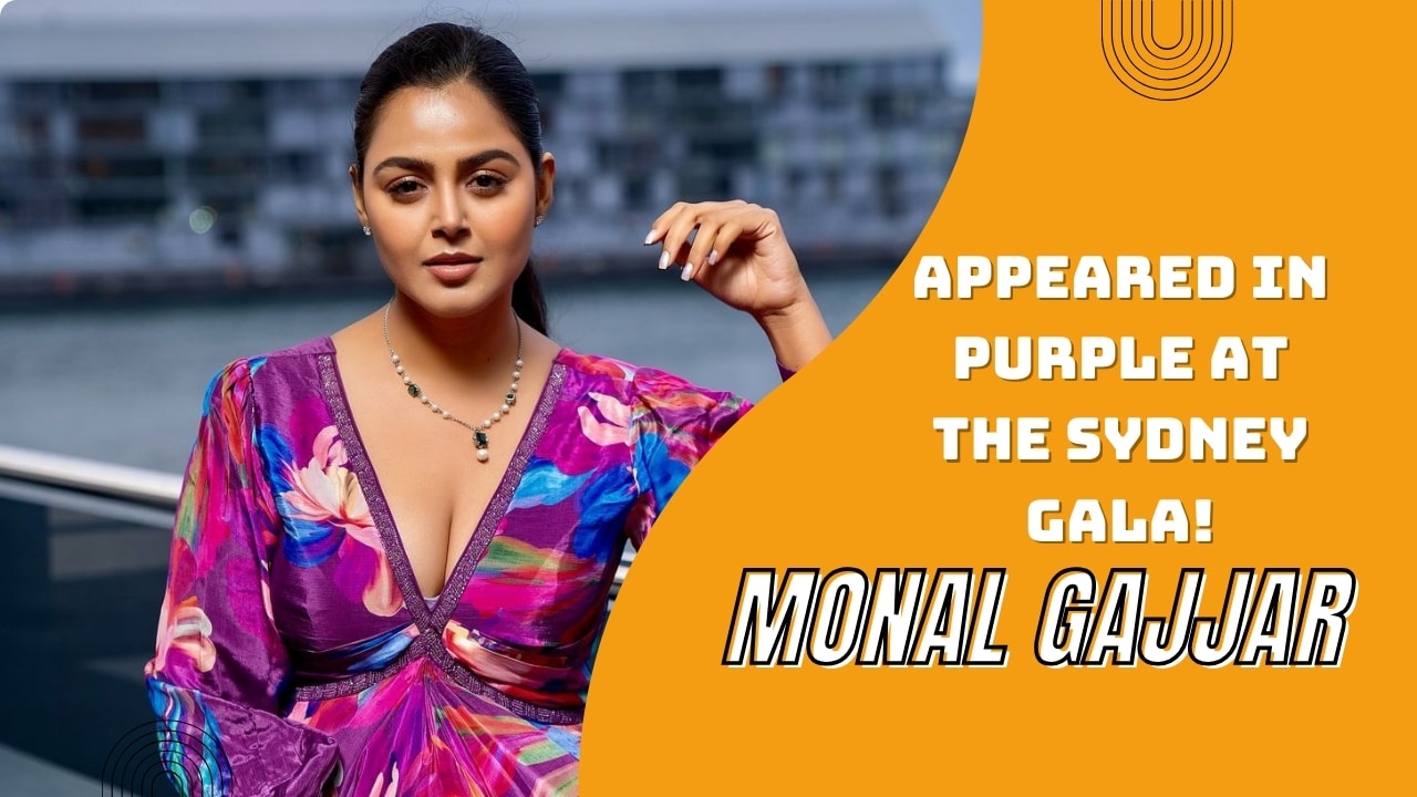 Monal Gajjar appeared in purple at the Sydney Gala!